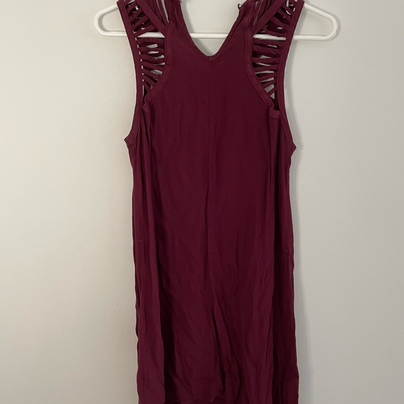 Burgundy mini-dress, Size small - Picture 3 of 3